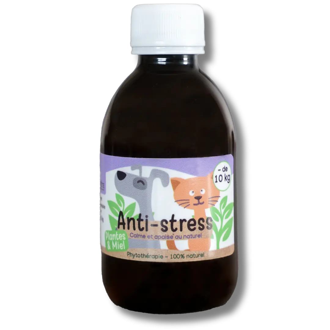 Sirop Naturel Stress 200mL - Chiens et Chats de - 10KG-0