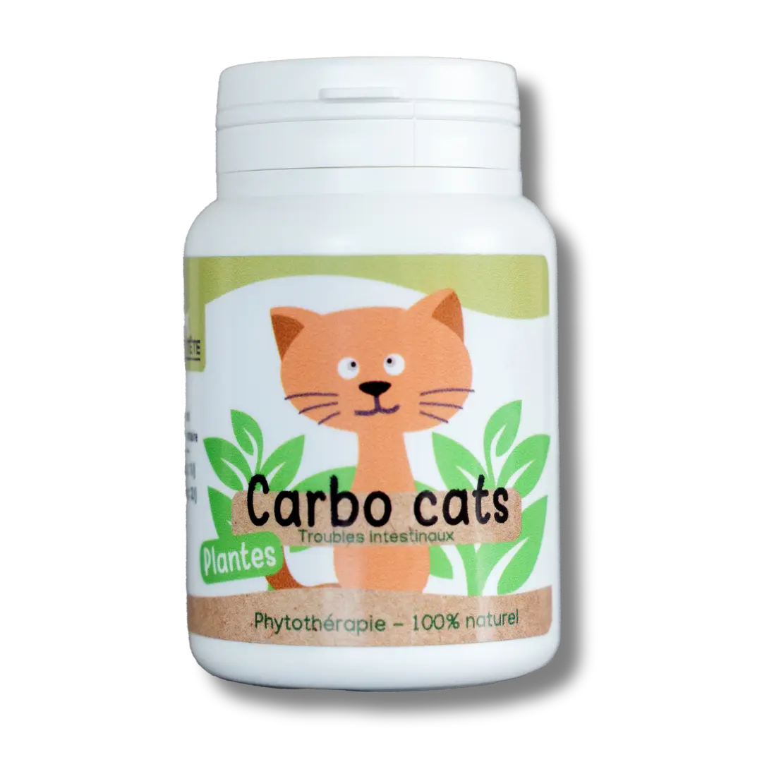 Digestion Carbo Cats naturel - 30 gelules - Chat-0